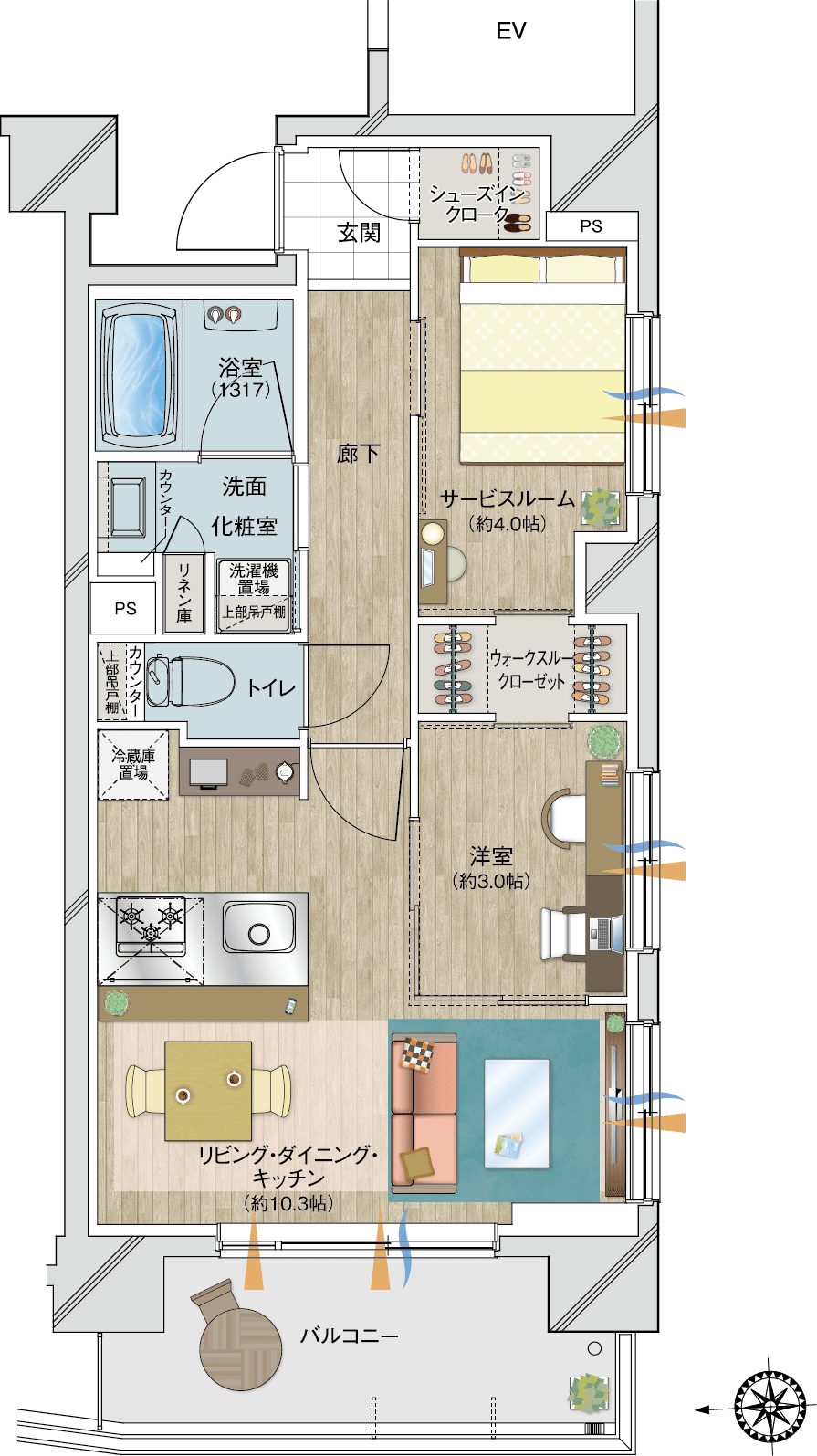 Btype間取り図